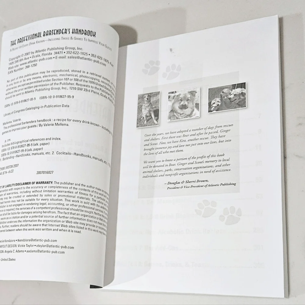 The Professional Bartender's Handbook: A Recipe for Every Drink Known Book BOGO